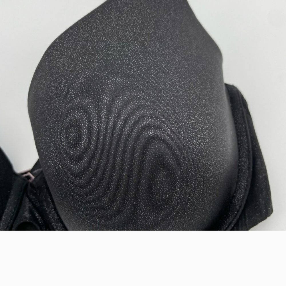 Victoria’s Secret Black Sparkly Uplift Semi Demi Bra 32D - Picture 2 of 5
